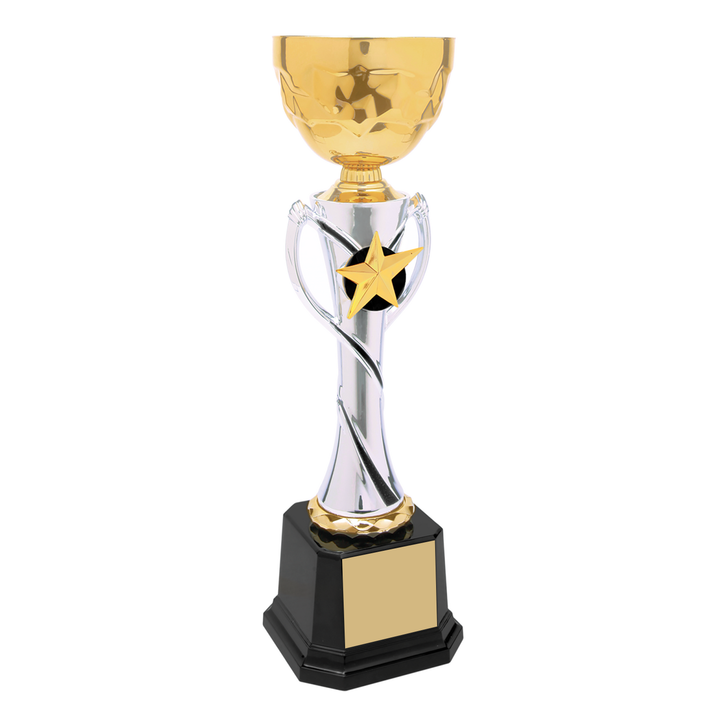 Silver/Gold Completed Metal Cup Trophy