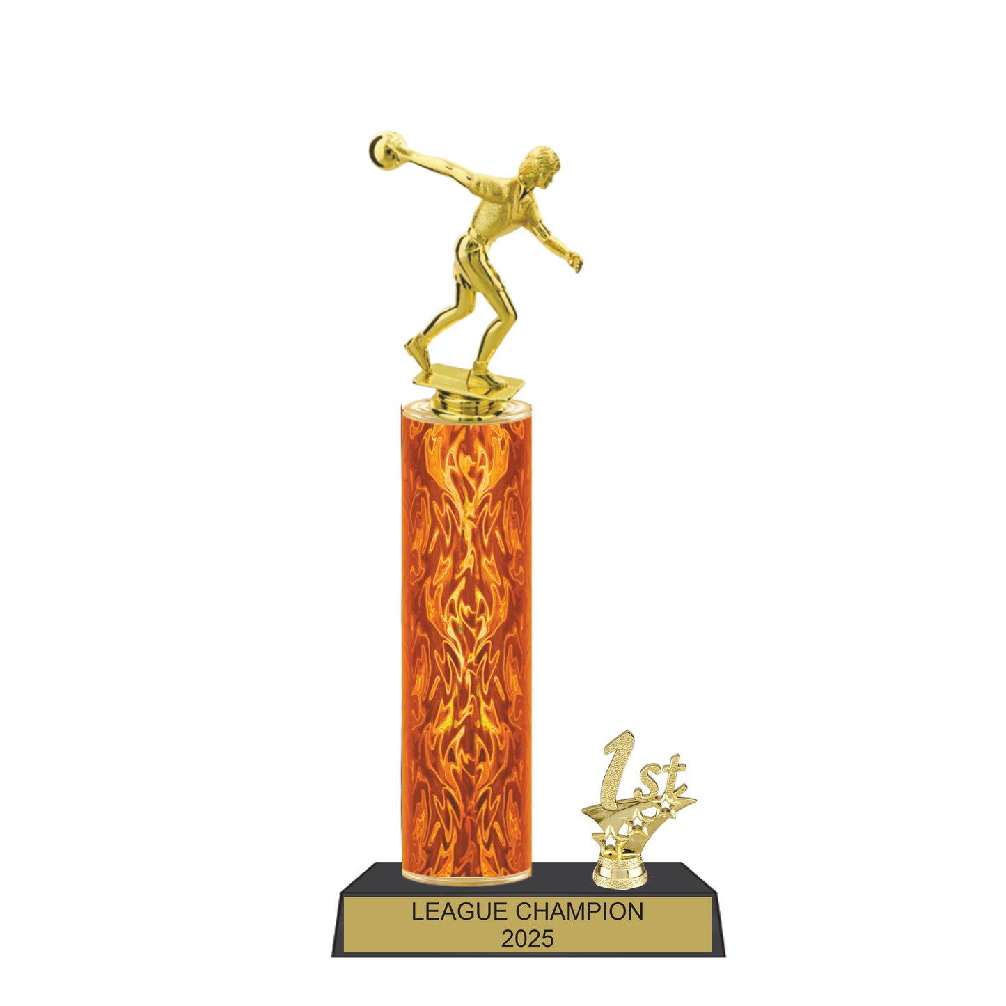 BIG PLATE Column Trophy with Trim