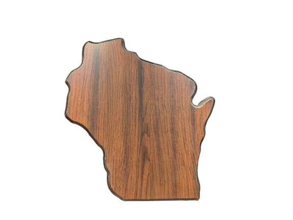 Wisconsin Shaped Trophy Plaque