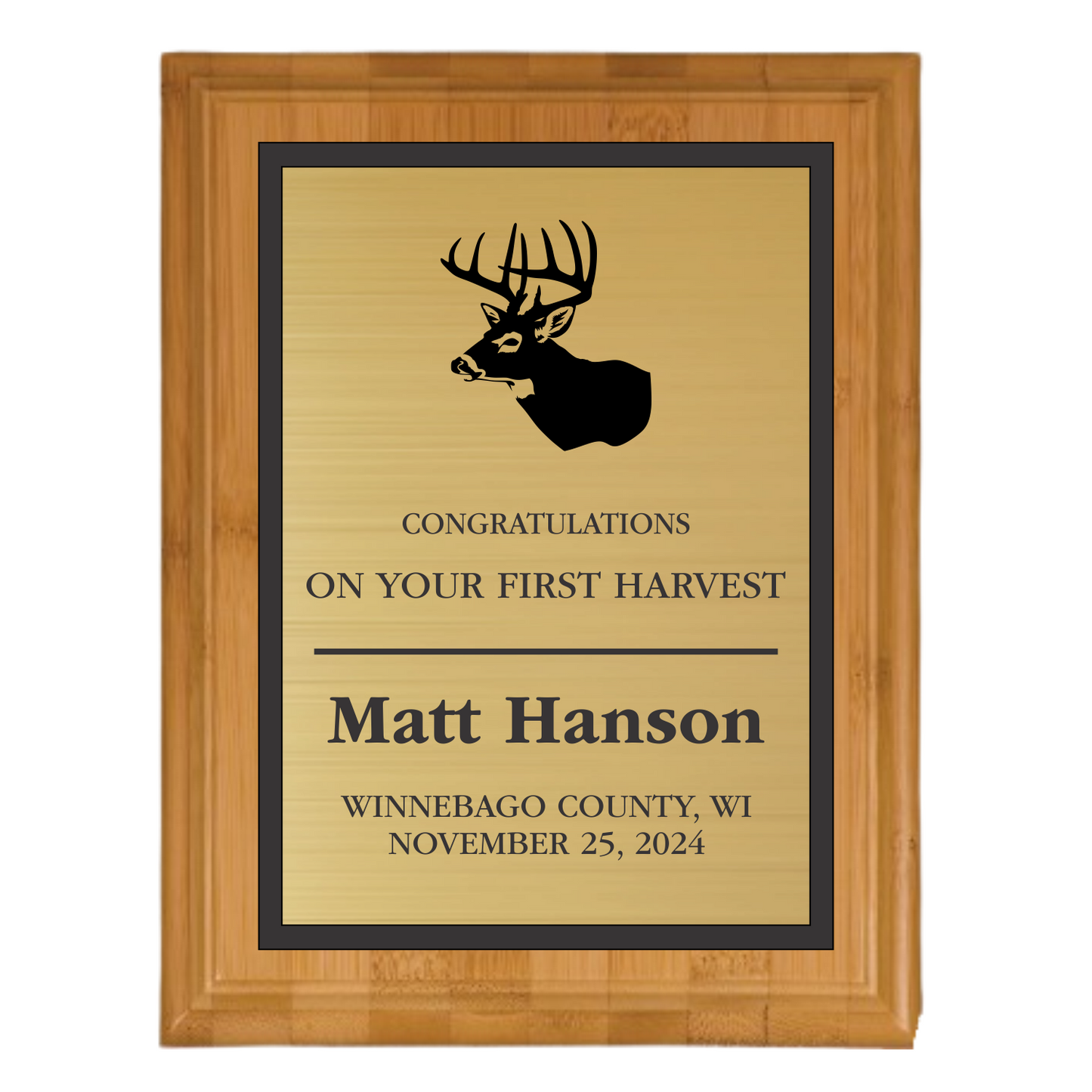 Customizable Hunting Plaque