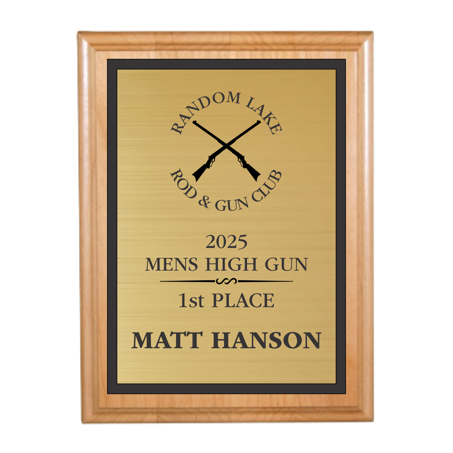 Trap Shooting Plaque