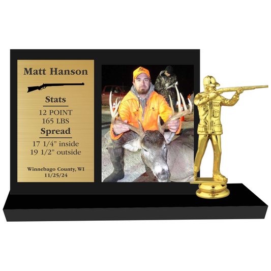 Standup Hunting Stats Plaque