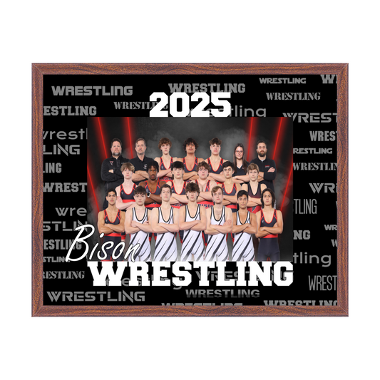 Wrestling Team Plaque - Customizable